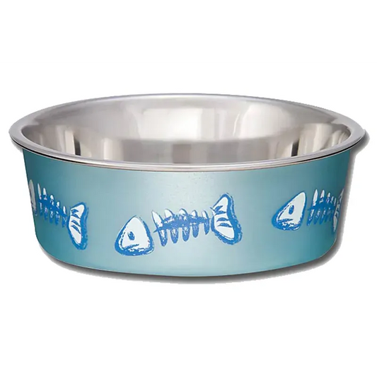 Loving Pets Cat Bella Bowl Fish Blue X-Small