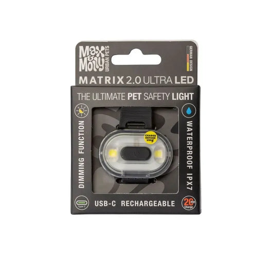 Max & Molly Matrix 2.0 Ultra Led - Safety Light-Black