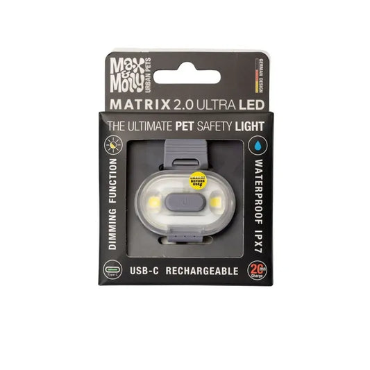 Max & Molly Matrix 2.0 Ultra Led - Safety Light-Stone
