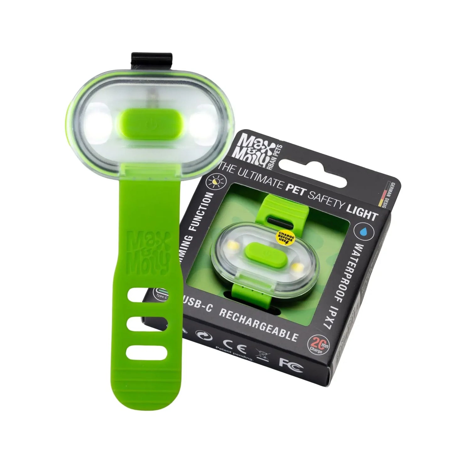Max & Molly Matrix Ultra Led - Safety Light Lime Green