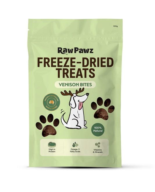 Raw Pawz Freeze-Dried Venison Bites 100G