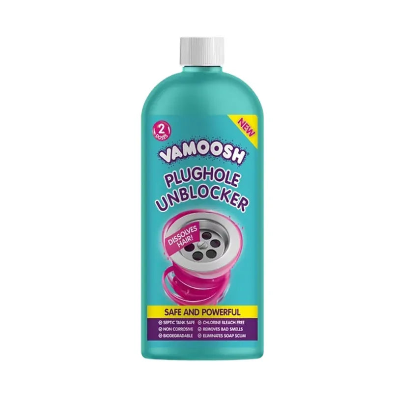 Vamoosh Plughole Unblocker - 2 Doses 600Ml