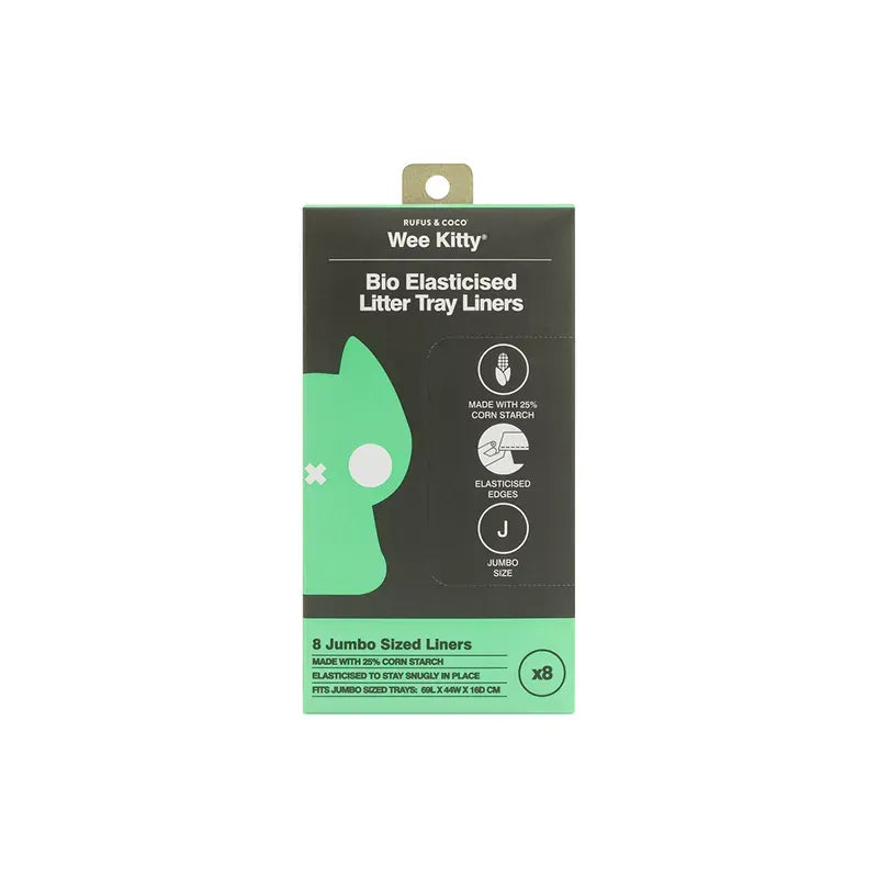 Wee Kitty Bio Elasticised Litter Tray Liners Jumbo 8Pk