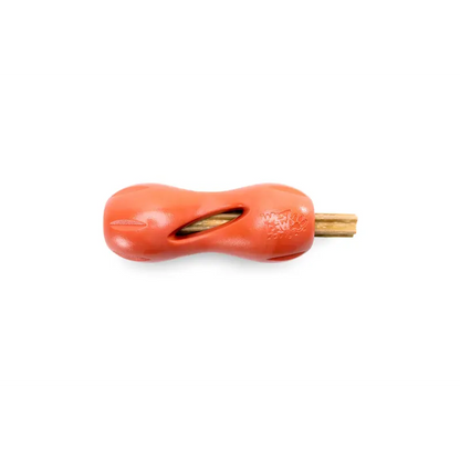 West Paw Qwizl Tough Puzzle Toy Small Cardinal