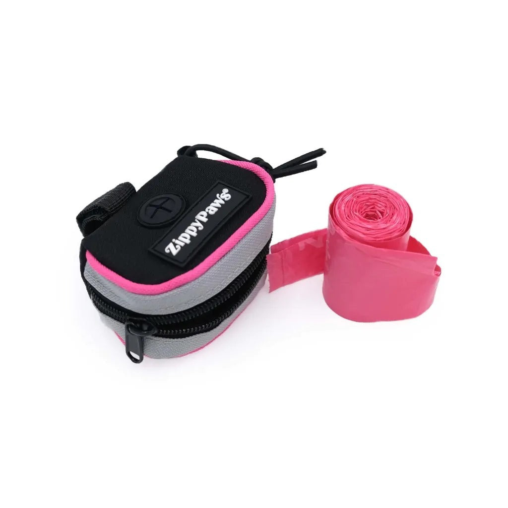 Zippy Paws Adventure Leash Dog Poop Bag Dispenser + BONUS Roll