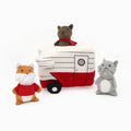 Zippy Paws Interactive Burrow Dog Toy - Retro Camper 