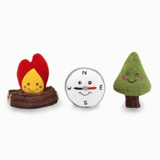 Zippy Paws Interactive Burrow Dog Toy - Camping Tent 
