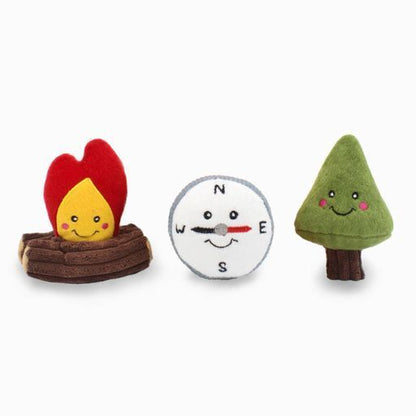 Zippy Paws Interactive Burrow Dog Toy - Camping Tent 
