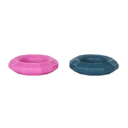 Zippy Paws ZippyTuff+ Dog Toy - Small Ring 2-Pack - Emerald & Magenta
