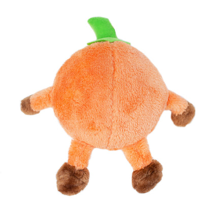 Zippy Paws Plush Squeaker Dog Toy - Brainey - Halloween Pumpkin