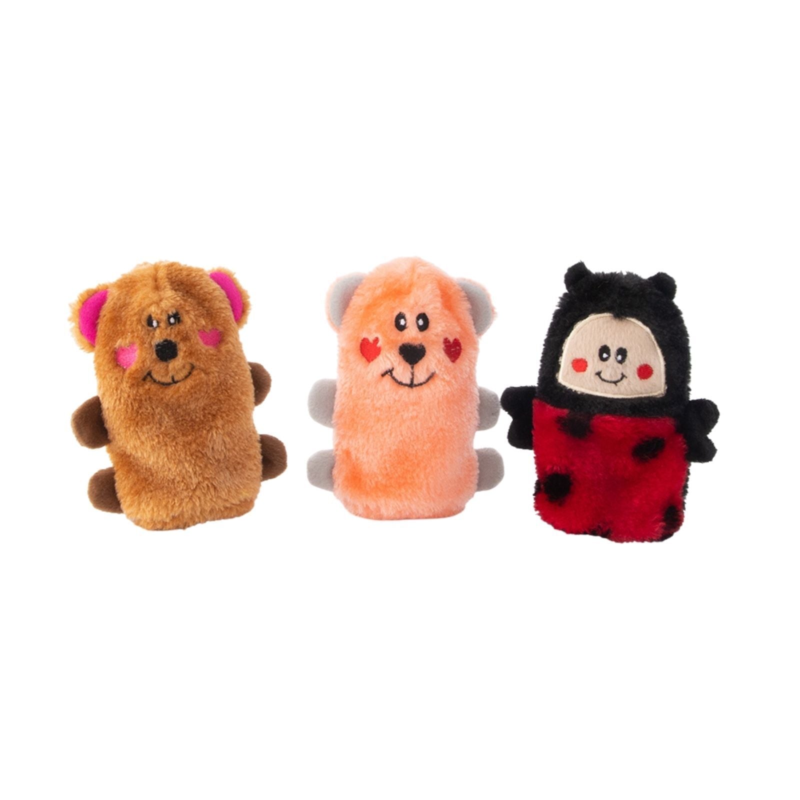 Zippy Paws Valentine????s Squeakie Buddies Squeaker Dog Toys - 3-Pack