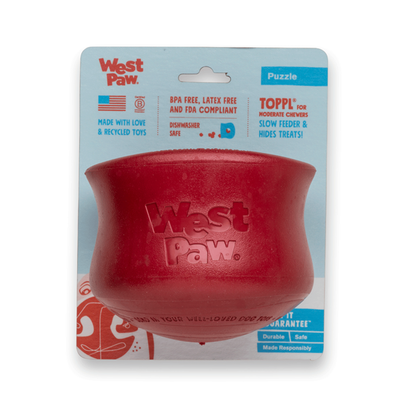 West Paw Toppl Treat Dispensing Wobbling Dog Toy & Food Bowl