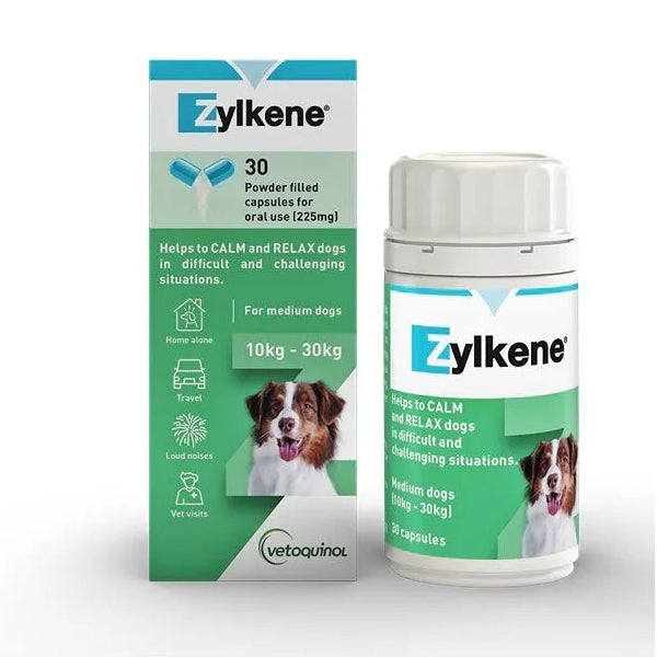 Zylkene Nutritional, Calming & Stress Supplement Capsules for Dogs and Cats